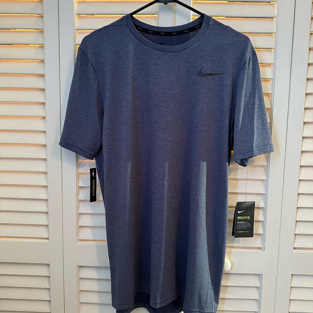 Nike Men's Heathered Blue Short Sleeve Tee
